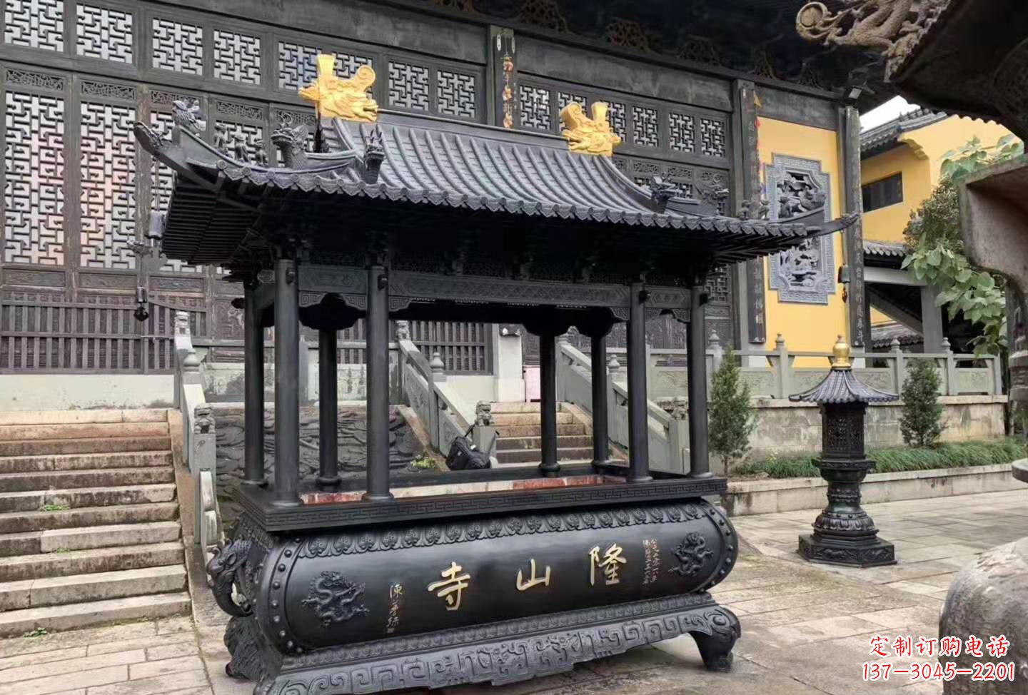 唐山铜雕香炉寺庙景观户外摆件