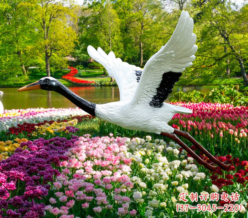 唐山仙鹤雕塑灯