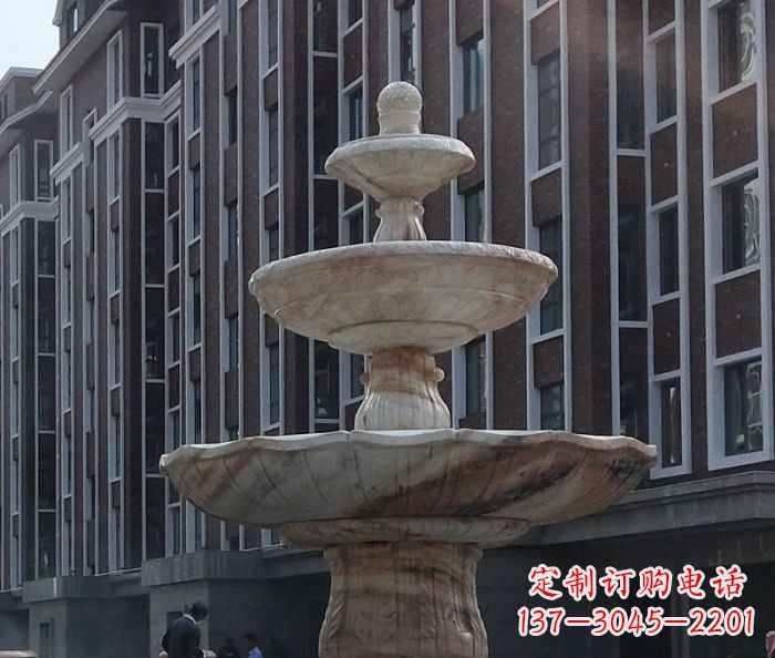 唐山小区景观大型喷泉石雕 (6)