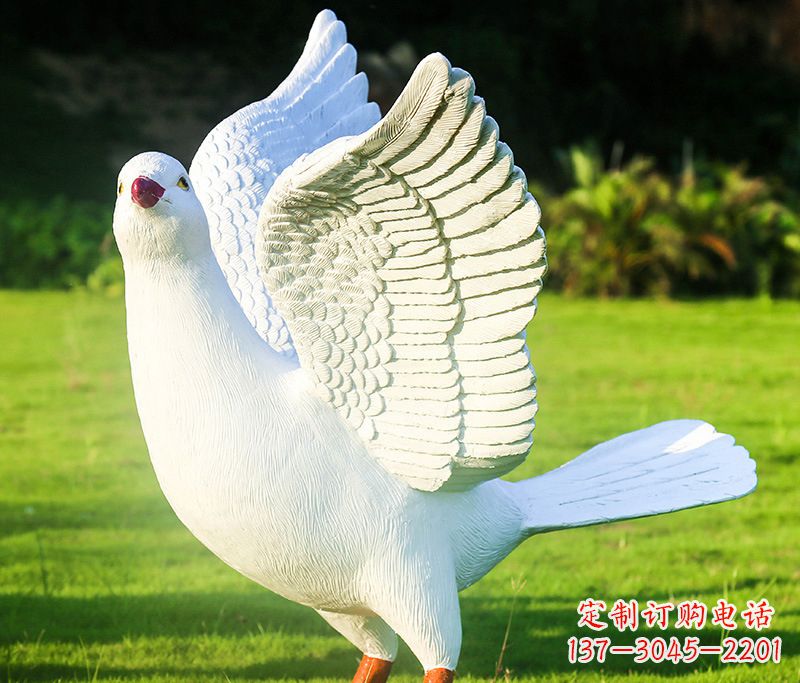唐山写真雕塑和平鸽