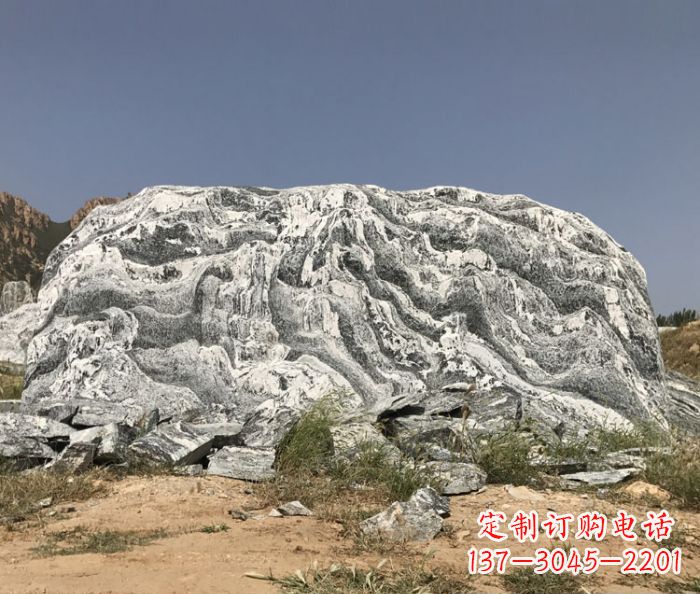 唐山雪浪石假山公园景观石雕 (2)