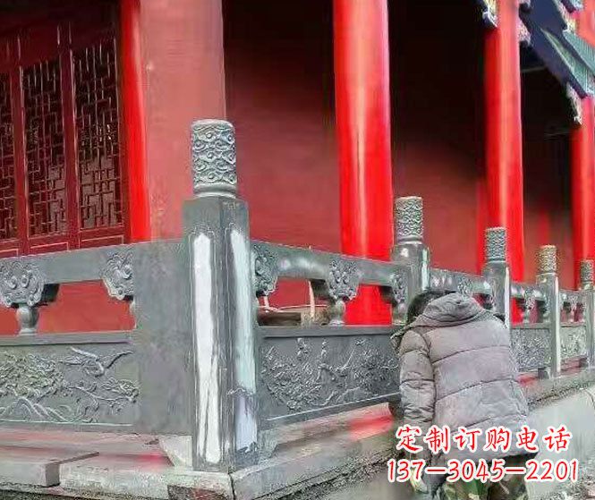 唐山园林仿古石栏板景观石雕 (9)