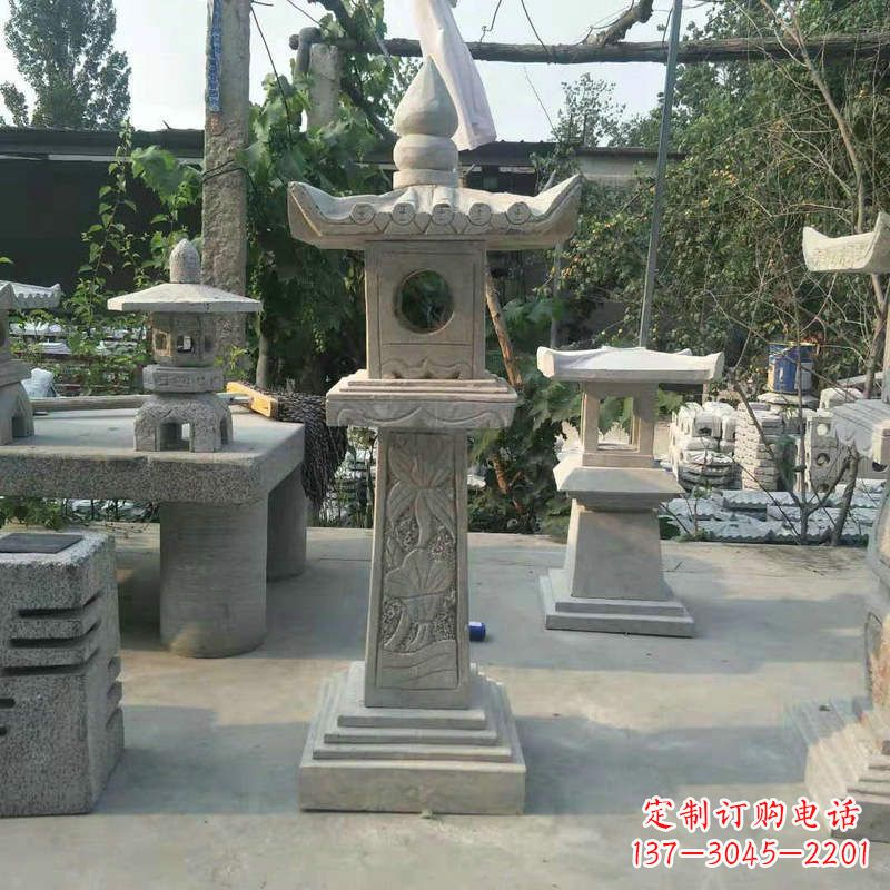 唐山园林仿古做旧中式石灯