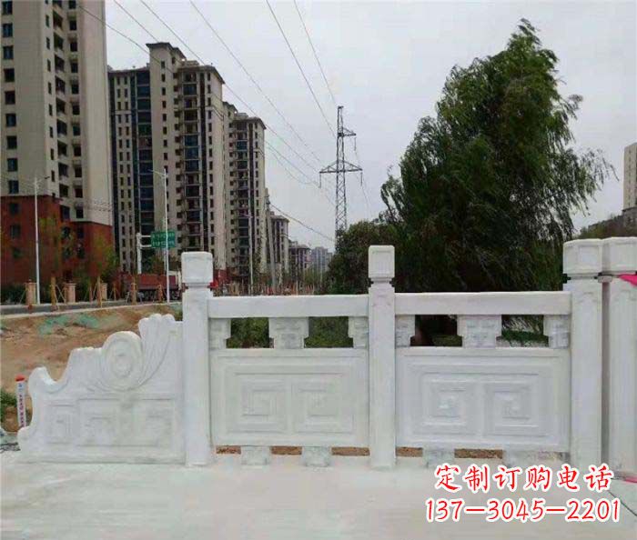 唐山园林景观大理石栏板石雕 (5)