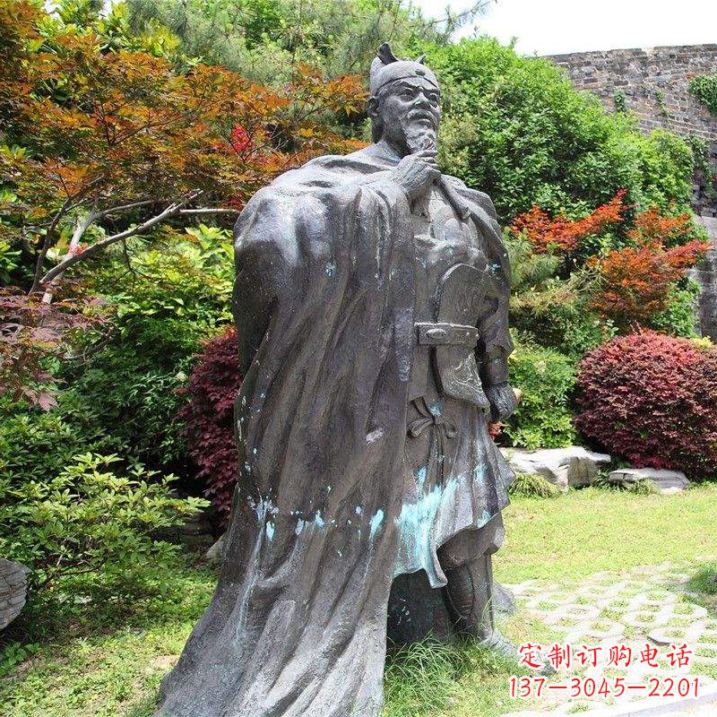 唐山园林历史人物明太祖朱元璋雕塑