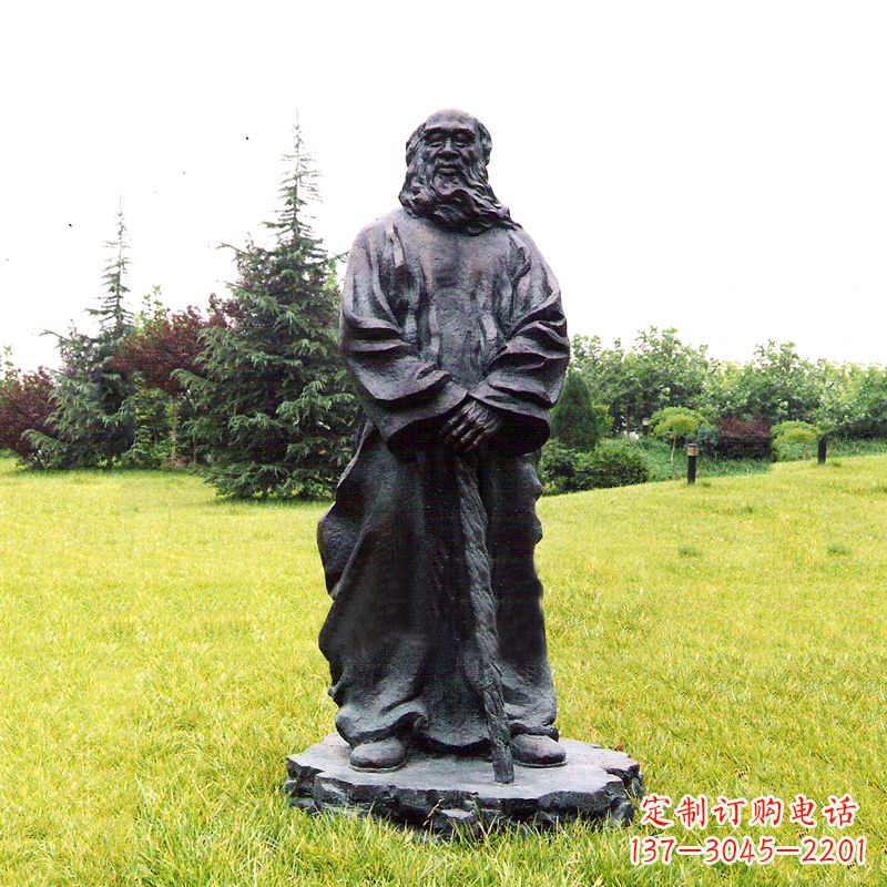 唐山张大千铜雕像-公园近代名人著名人物雕塑