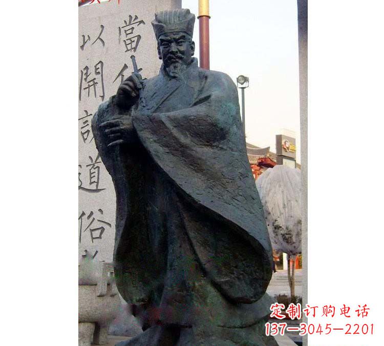 唐山铸铜古代名人颜真卿